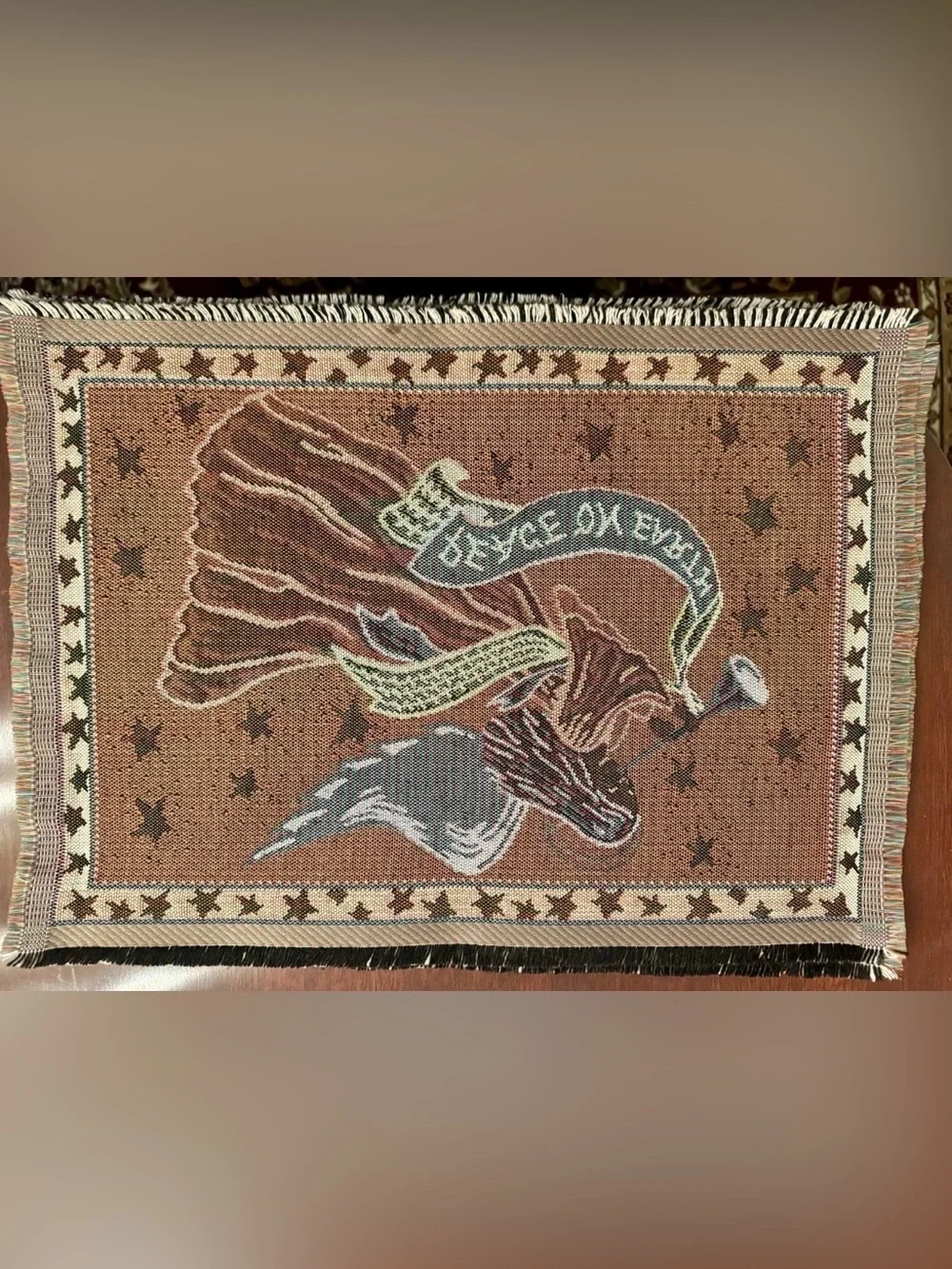 Set of 4 Angel Peace on Earth Tapestry Placemats - New , Never Used